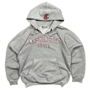 Y2K Washington State University Cougars Hoodie Mens Small Faded Sweatshirt